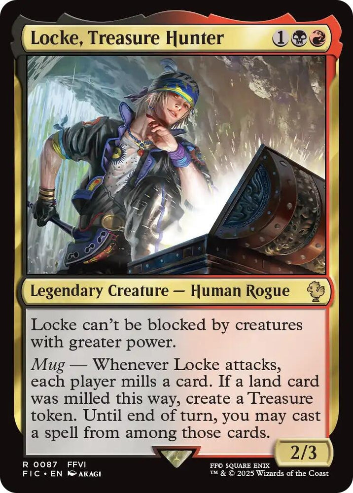 Image for Locke, Treasure Hunter (Surge Foil) (87) [Commander: FINAL FANTASY] - Magic: The Gathering