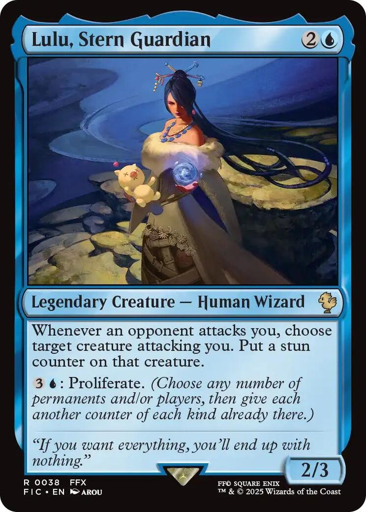 Image for Lulu, Stern Guardian (Surge Foil) (38) [Commander: FINAL FANTASY] - Magic: The Gathering