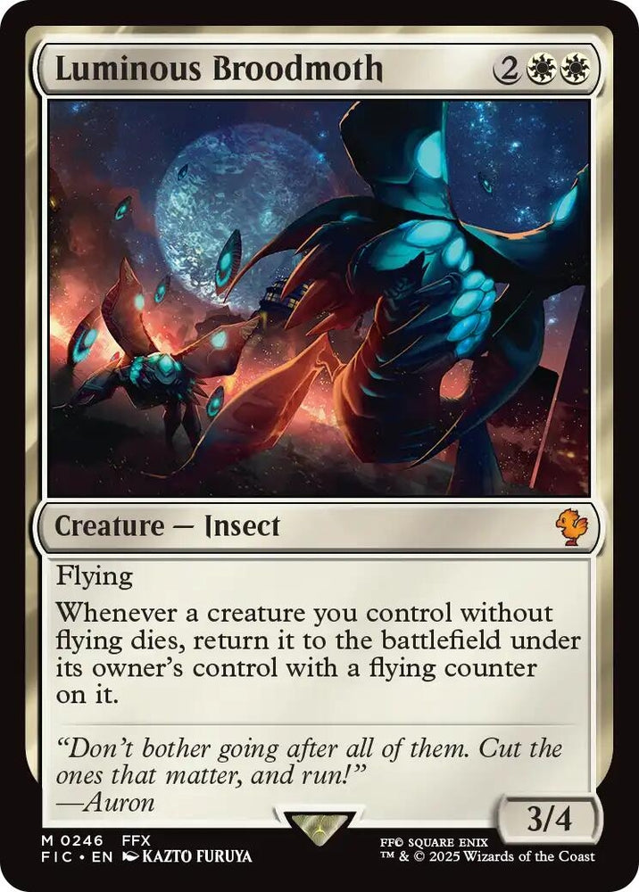 Image for Luminous Broodmoth (Surge Foil) (246) [Commander: FINAL FANTASY] - Magic: The Gathering