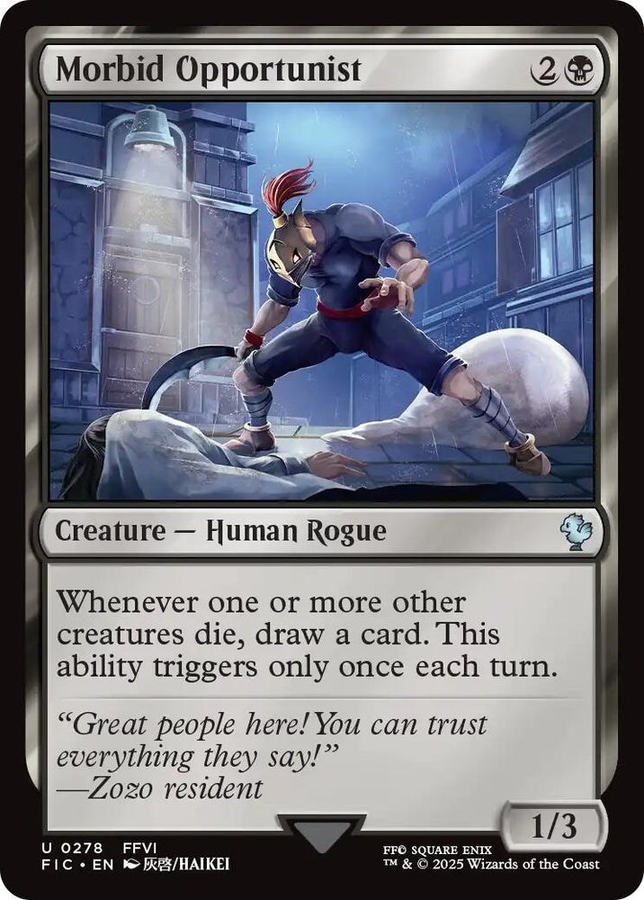 Image for Morbid Opportunist (Surge Foil) (278) [Commander: FINAL FANTASY] - Magic: The Gathering