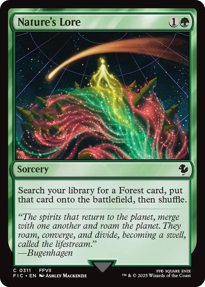 Image for Nature's Lore (Surge Foil) (311) [Commander: FINAL FANTASY] - Magic: The Gathering