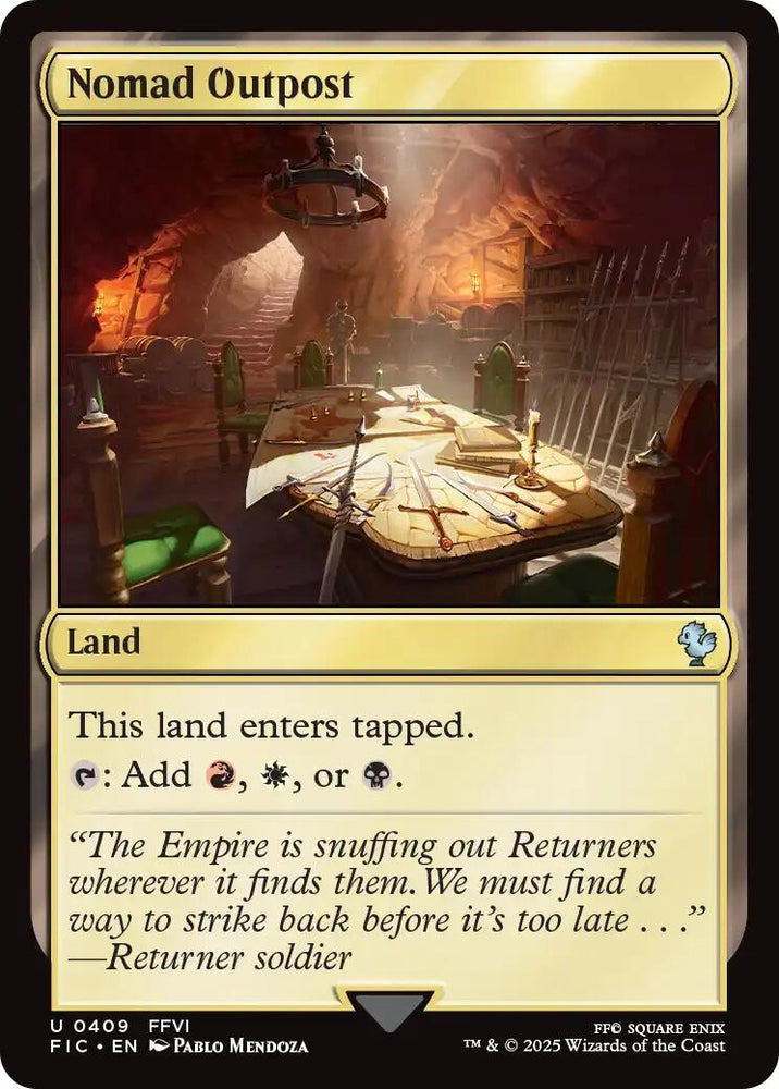 Image for Nomad Outpost (Surge Foil) (409) [Commander: FINAL FANTASY] - Magic: The Gathering