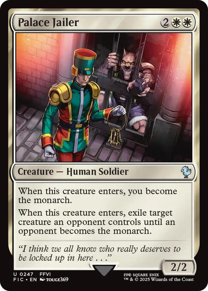 Image for Palace Jailer (Surge Foil) (247) [Commander: FINAL FANTASY] - Magic: The Gathering