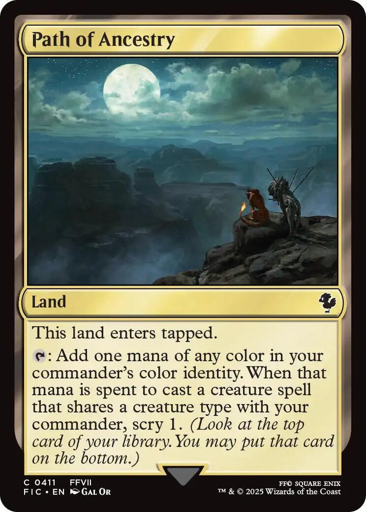 Image for Path of Ancestry (Surge Foil) (411) [Commander: FINAL FANTASY] - Magic: The Gathering