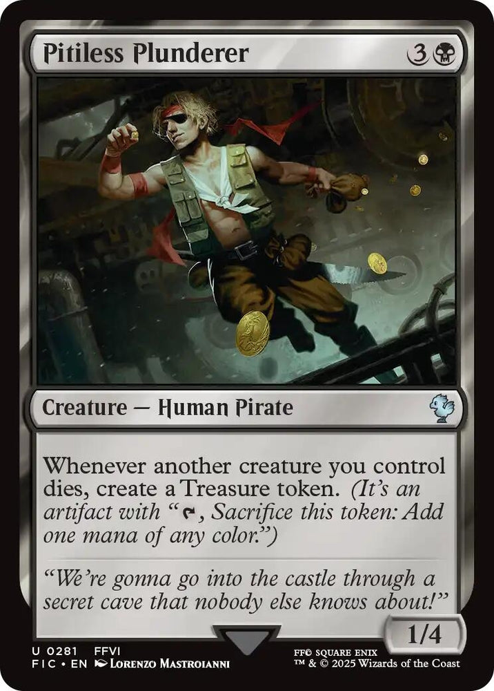 Image for Pitiless Plunderer (Surge Foil) (281) [Commander: FINAL FANTASY] - Magic: The Gathering