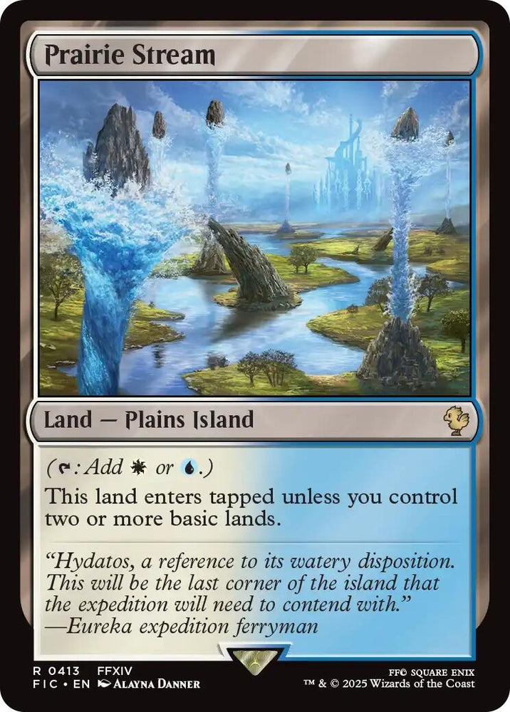 Image for Prairie Stream (Surge Foil) (413) [Commander: FINAL FANTASY] - Magic: The Gathering