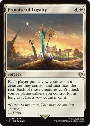 Image for Promise of Loyalty (Surge Foil) (249) [Commander: FINAL FANTASY] - Magic: The Gathering