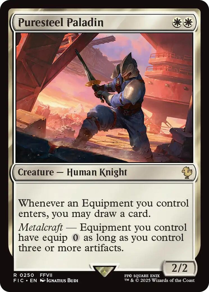 Image for Puresteel Paladin (Surge Foil) (250) [Commander: FINAL FANTASY] - Magic: The Gathering