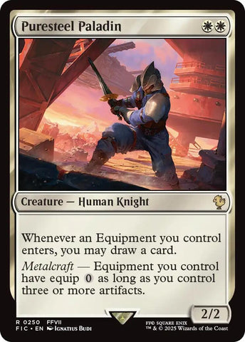 Image for Puresteel Paladin (Surge Foil) (250) [Commander: FINAL FANTASY] - Magic: The Gathering