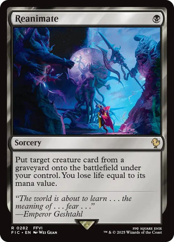 Image for Reanimate (Surge Foil) (282) [Commander: FINAL FANTASY] - Magic: The Gathering