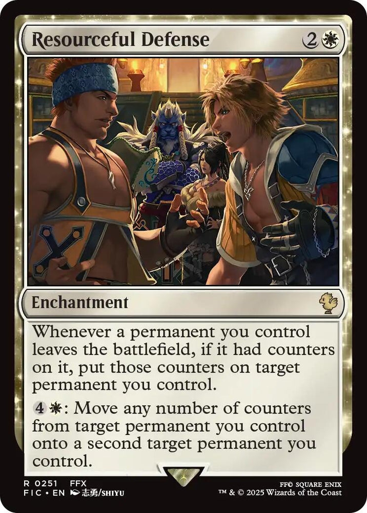Image for Resourceful Defense (Surge Foil) (251) [Commander: FINAL FANTASY] - Magic: The Gathering
