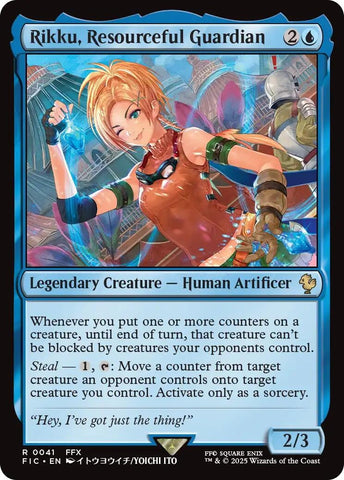 Image for Rikku, Resourceful Guardian (Surge Foil) (41) [Commander: FINAL FANTASY] - Magic: The Gathering