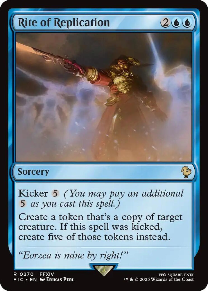 Image for Rite of Replication (Surge Foil) (270) [Commander: FINAL FANTASY] - Magic: The Gathering