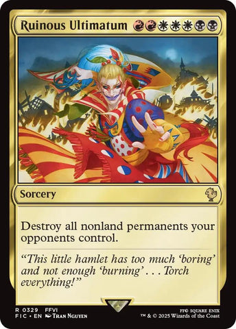 Image for Ruinous Ultimatum (Surge Foil) (329) [Commander: FINAL FANTASY] - Magic: The Gathering