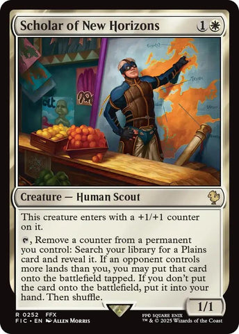 Image for Scholar of New Horizons (Surge Foil) (252) [Commander: FINAL FANTASY] - Magic: The Gathering