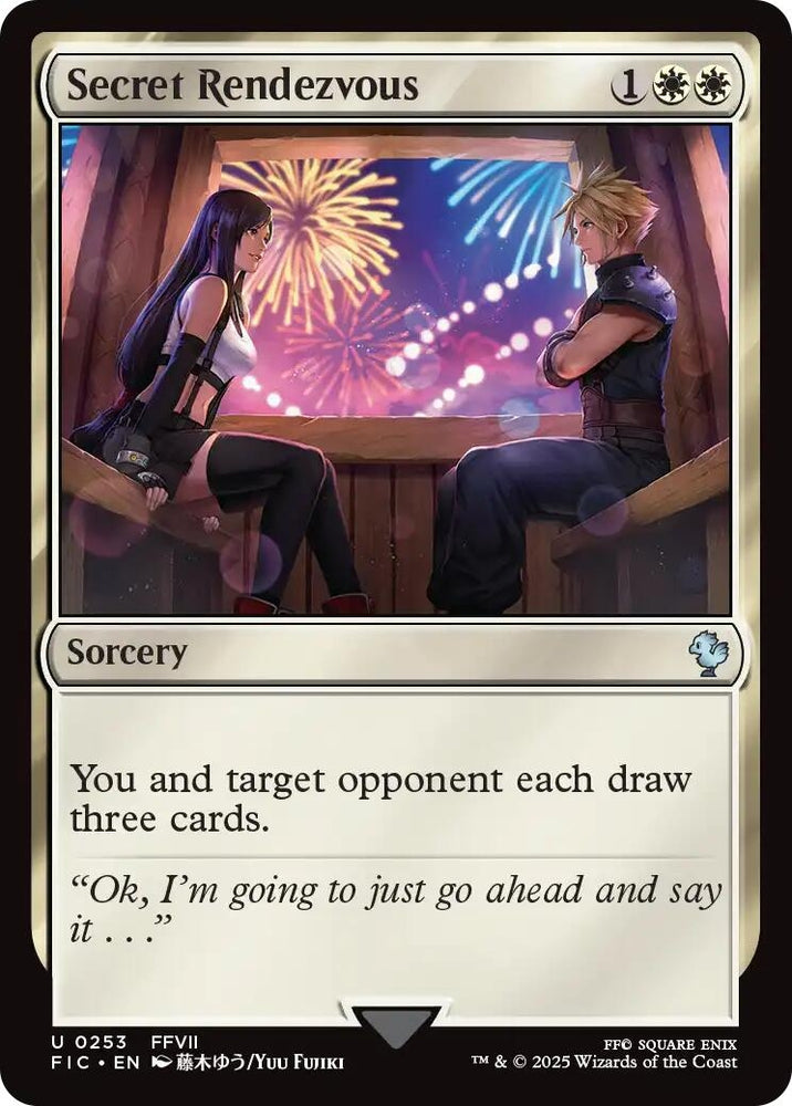 Image for Secret Rendezvous (0253) (Surge Foil) (253) [Commander: FINAL FANTASY] - Magic: The Gathering