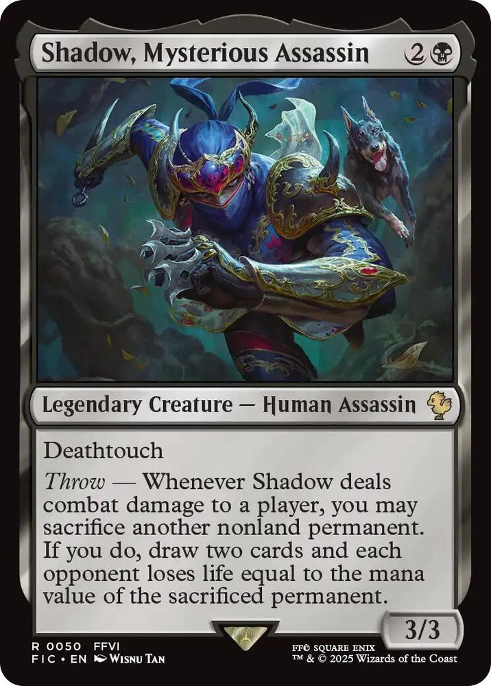 Image for Shadow, Mysterious Assassin (Surge Foil) (50) [Commander: FINAL FANTASY] - Magic: The Gathering