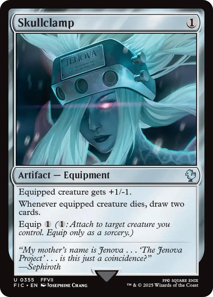 Image for Skullclamp (Surge Foil) (355) [Commander: FINAL FANTASY] - Magic: The Gathering