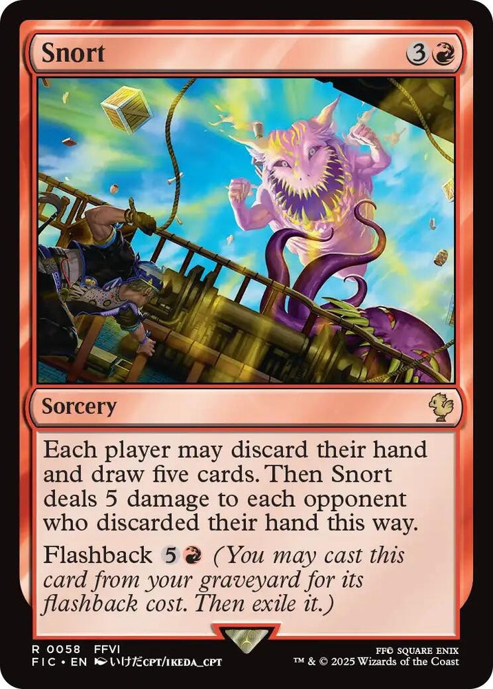 Image for Snort (Surge Foil) (58) [Commander: FINAL FANTASY] - Magic: The Gathering