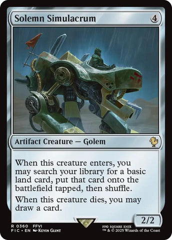Image for Solemn Simulacrum (Surge Foil) (360) [Commander: FINAL FANTASY] - Magic: The Gathering