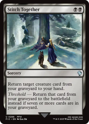 Image for Stitch Together (Surge Foil) (286) [Commander: FINAL FANTASY] - Magic: The Gathering