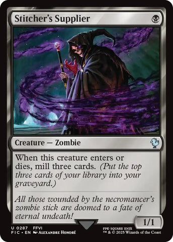Image for Stitcher's Supplier (Surge Foil) (287) [Commander: FINAL FANTASY] - Magic: The Gathering