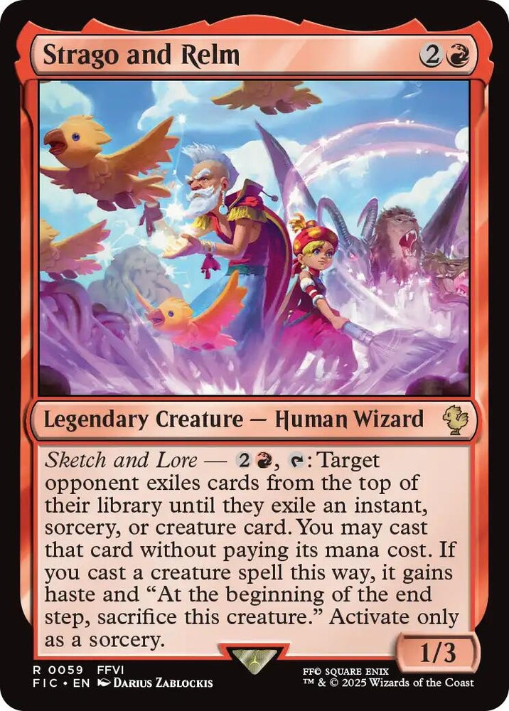 Image for Strago and Relm (Surge Foil) (59) [Commander: FINAL FANTASY] - Magic: The Gathering