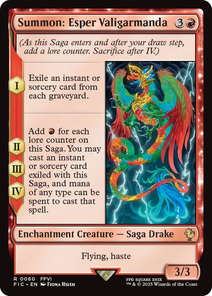 Image for Summon: Esper Valigarmanda (Surge Foil) (60) [Commander: FINAL FANTASY] - Magic: The Gathering