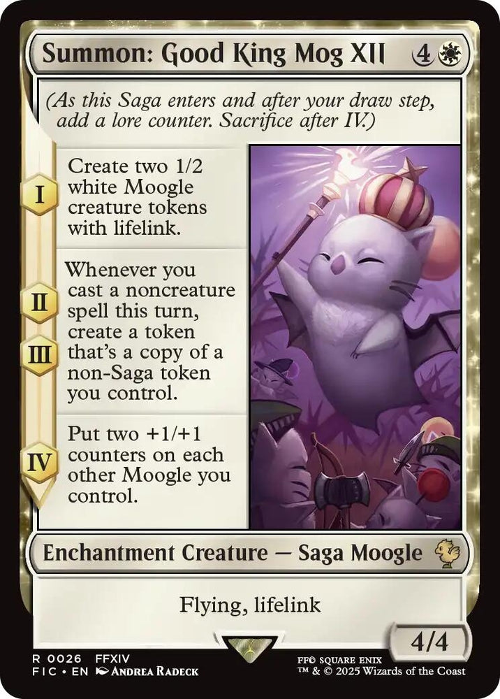 Image for Summon: Good King Mog XII (Surge Foil) (26) [Commander: FINAL FANTASY] - Magic: The Gathering