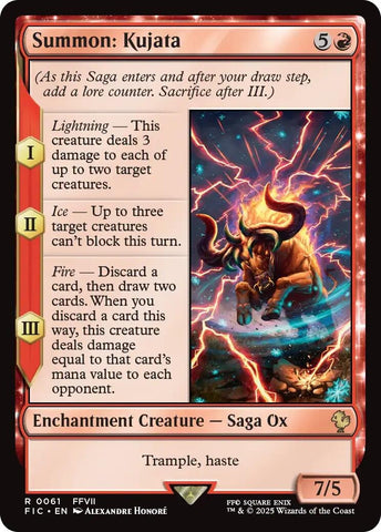 Image for Summon: Kujata (Surge Foil) (61) [Commander: FINAL FANTASY] - Magic: The Gathering