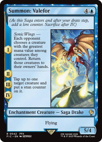 Image for Summon: Valefor (Surge Foil) (42) [Commander: FINAL FANTASY] - Magic: The Gathering