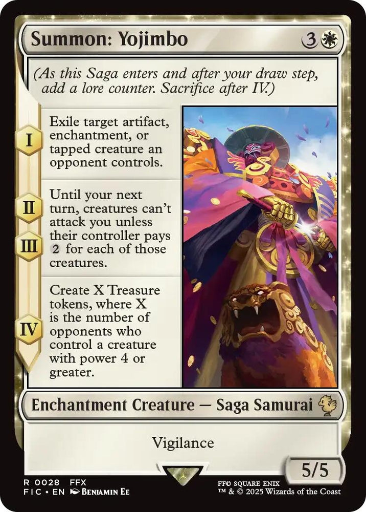 Image for Summon: Yojimbo (Surge Foil) (28) [Commander: FINAL FANTASY] - Magic: The Gathering
