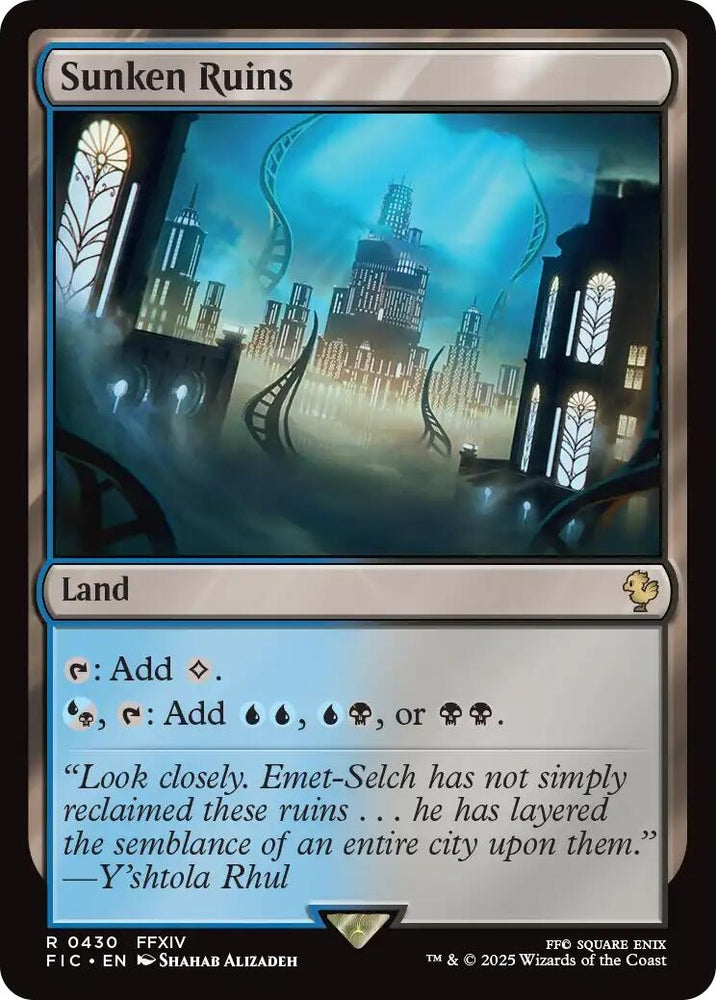 Image for Sunken Ruins (Surge Foil) (430) [Commander: FINAL FANTASY] - Magic: The Gathering