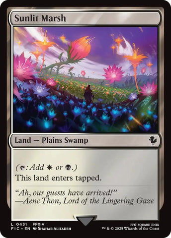 Image for Sunlit Marsh (Surge Foil) (431) [Commander: FINAL FANTASY] - Magic: The Gathering