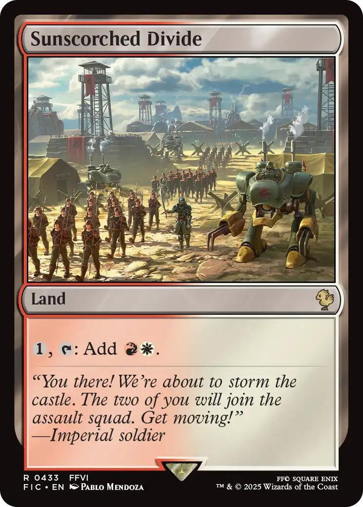 Image for Sunscorched Divide (Surge Foil) (433) [Commander: FINAL FANTASY] - Magic: The Gathering