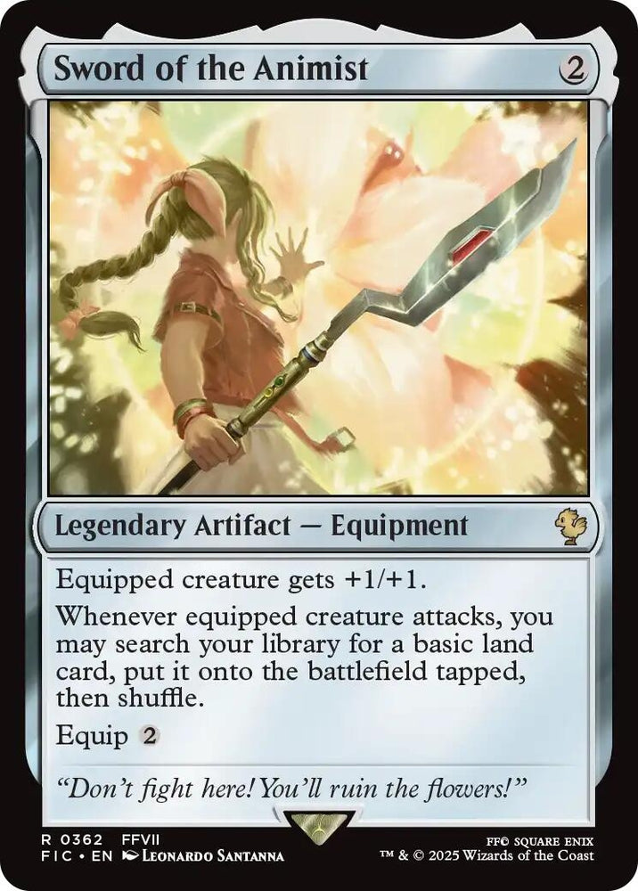 Image for Sword of the Animist (Surge Foil) (362) [Commander: FINAL FANTASY] - Magic: The Gathering