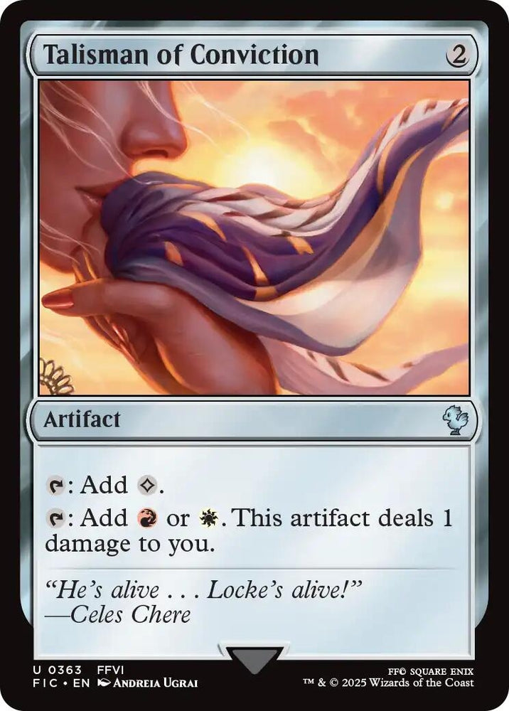 Image for Talisman of Conviction (Surge Foil) (363) [Commander: FINAL FANTASY] - Magic: The Gathering