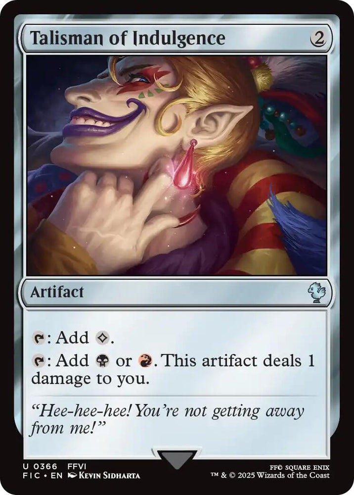 Image for Talisman of Indulgence (Surge Foil) (366) [Commander: FINAL FANTASY] - Magic: The Gathering