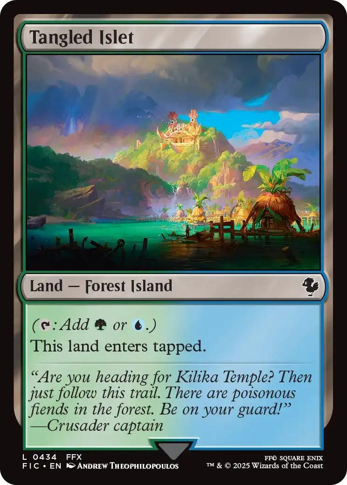 Image for Tangled Islet (Surge Foil) (434) [Commander: FINAL FANTASY] - Magic: The Gathering