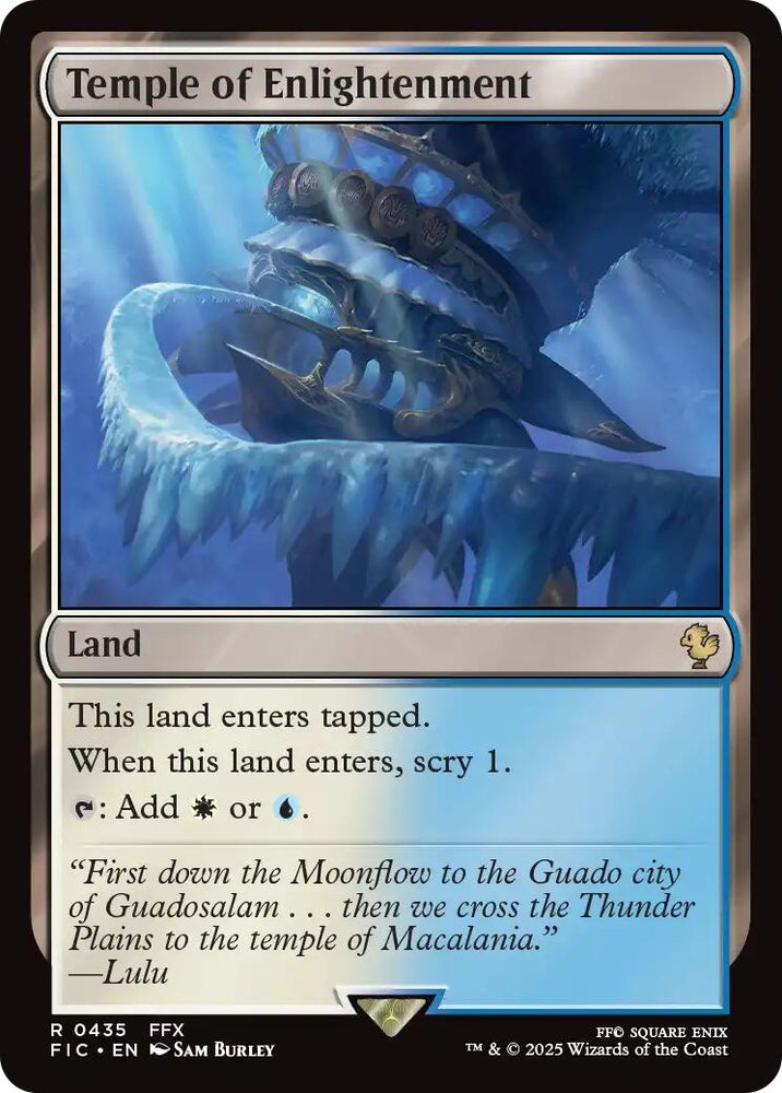 Image for Temple of Enlightenment (Surge Foil) (435) [Commander: FINAL FANTASY] - Magic: The Gathering