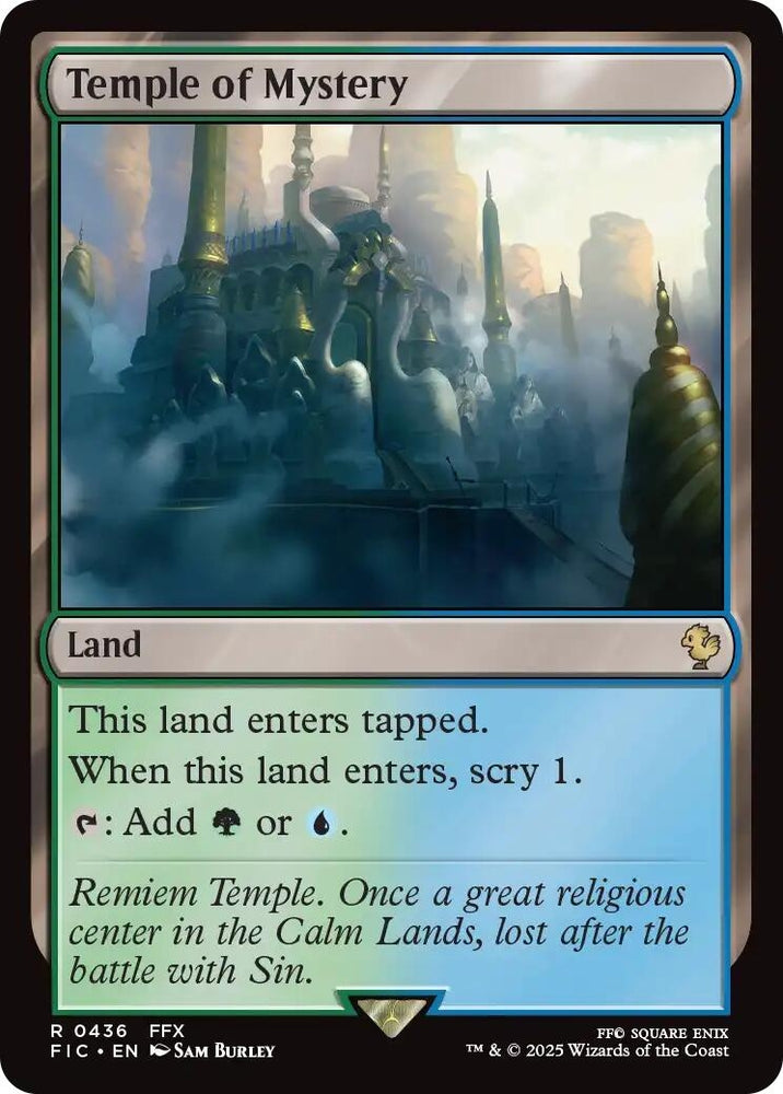 Image for Temple of Mystery (Surge Foil) (436) [Commander: FINAL FANTASY] - Magic: The Gathering