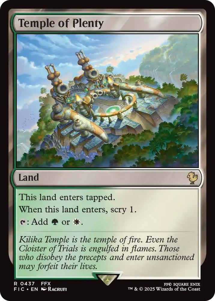 Image for Temple of Plenty (Surge Foil) (437) [Commander: FINAL FANTASY] - Magic: The Gathering