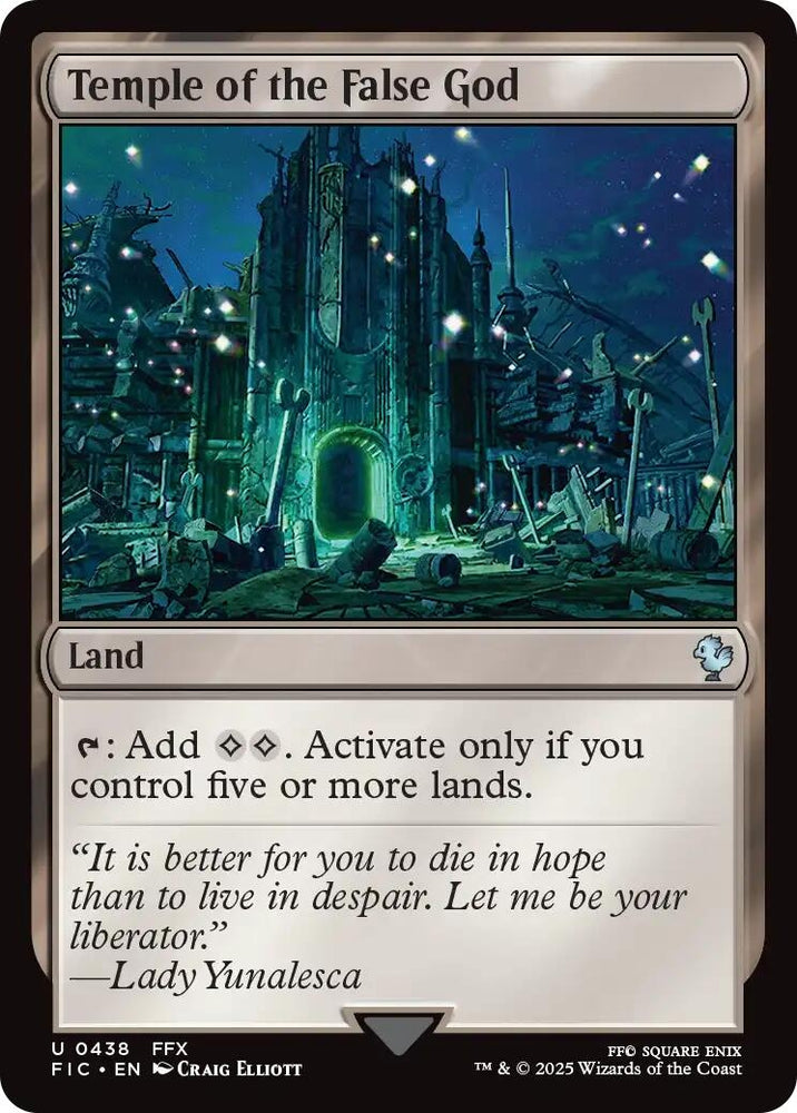 Image for Temple of the False God (Surge Foil) (438) [Commander: FINAL FANTASY] - Magic: The Gathering