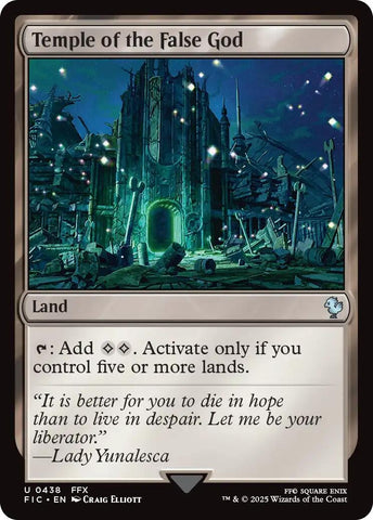 Image for Temple of the False God (Surge Foil) (438) [Commander: FINAL FANTASY] - Magic: The Gathering