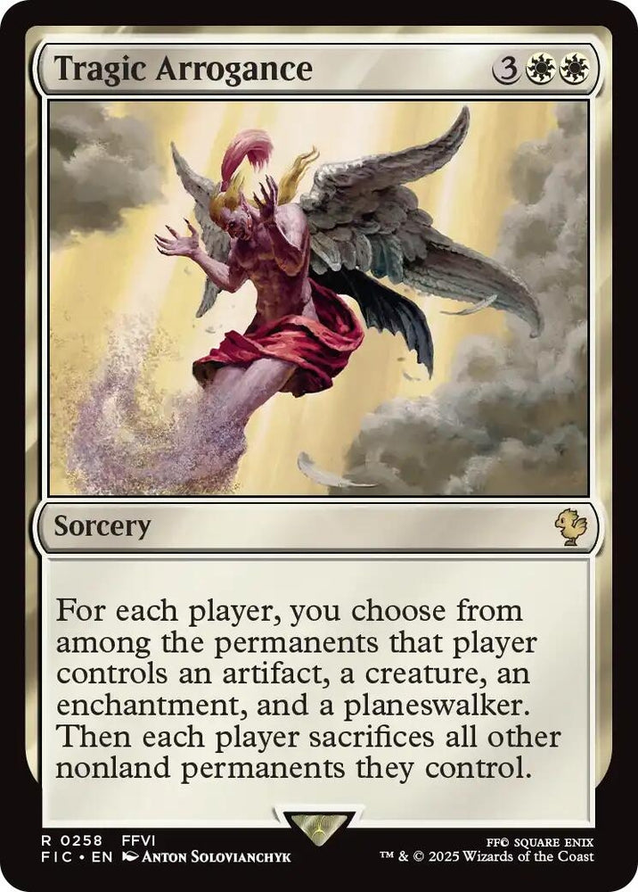 Image for Tragic Arrogance (Surge Foil) (258) [Commander: FINAL FANTASY] - Magic: The Gathering