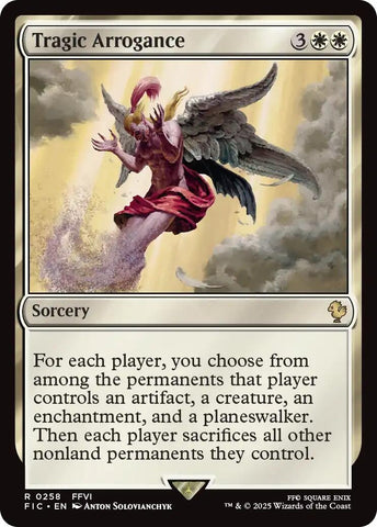 Image for Tragic Arrogance (Surge Foil) (258) [Commander: FINAL FANTASY] - Magic: The Gathering
