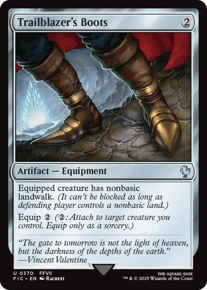 Image for Trailblazer's Boots (Surge Foil) (370) [Commander: FINAL FANTASY] - Magic: The Gathering
