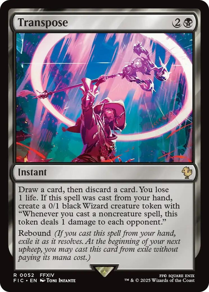 Image for Transpose (Surge Foil) (52) [Commander: FINAL FANTASY] - Magic: The Gathering