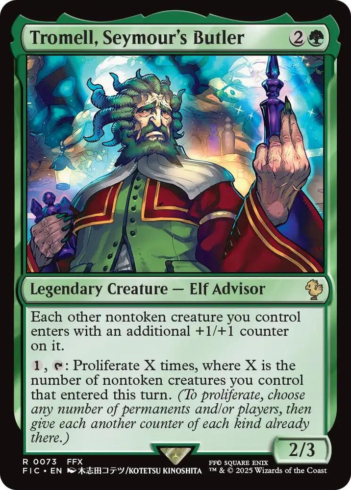 Image for Tromell, Seymour's Butler (Surge Foil) (73) [Commander: FINAL FANTASY] - Magic: The Gathering