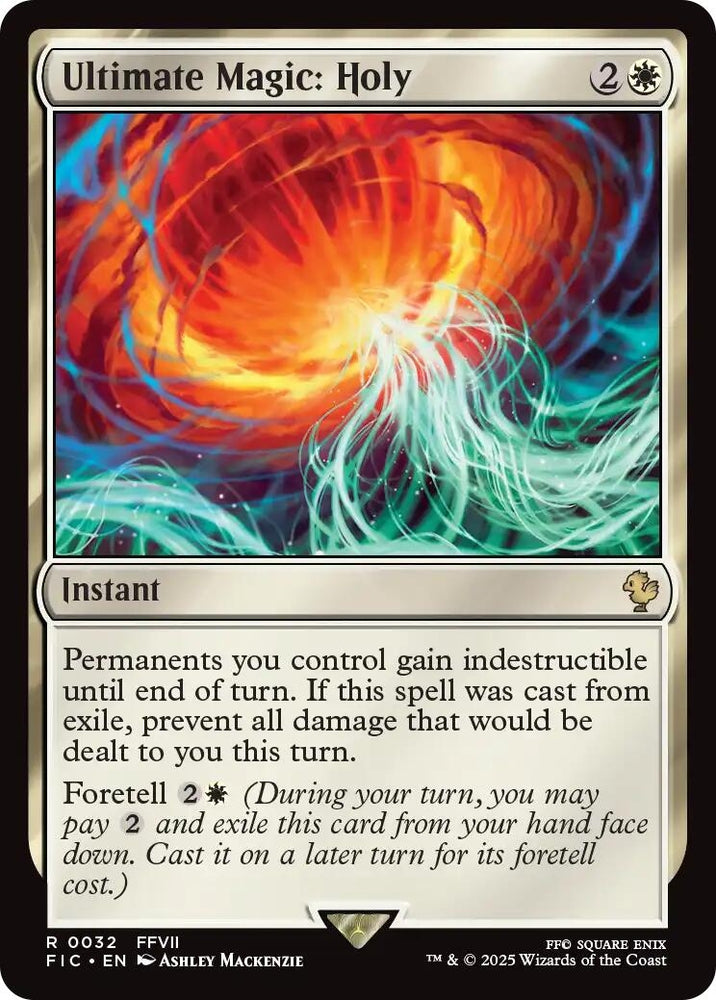 Image for Ultimate Magic: Holy (Surge Foil) (32) [Commander: FINAL FANTASY] - Magic: The Gathering